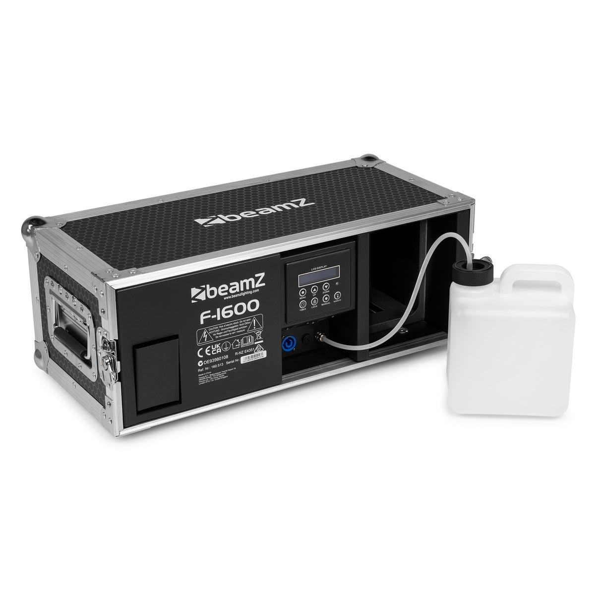 beamZ F1600 Fazer 1600W in Flightcase met DMX en Instelbare Ventilator