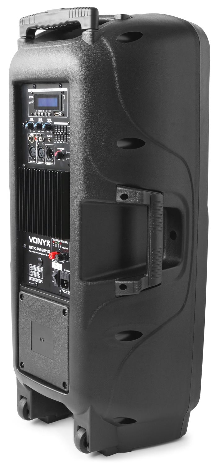 Vonyx SPX-PA9210 Draagbaar geluidssysteem ABS 2x10"