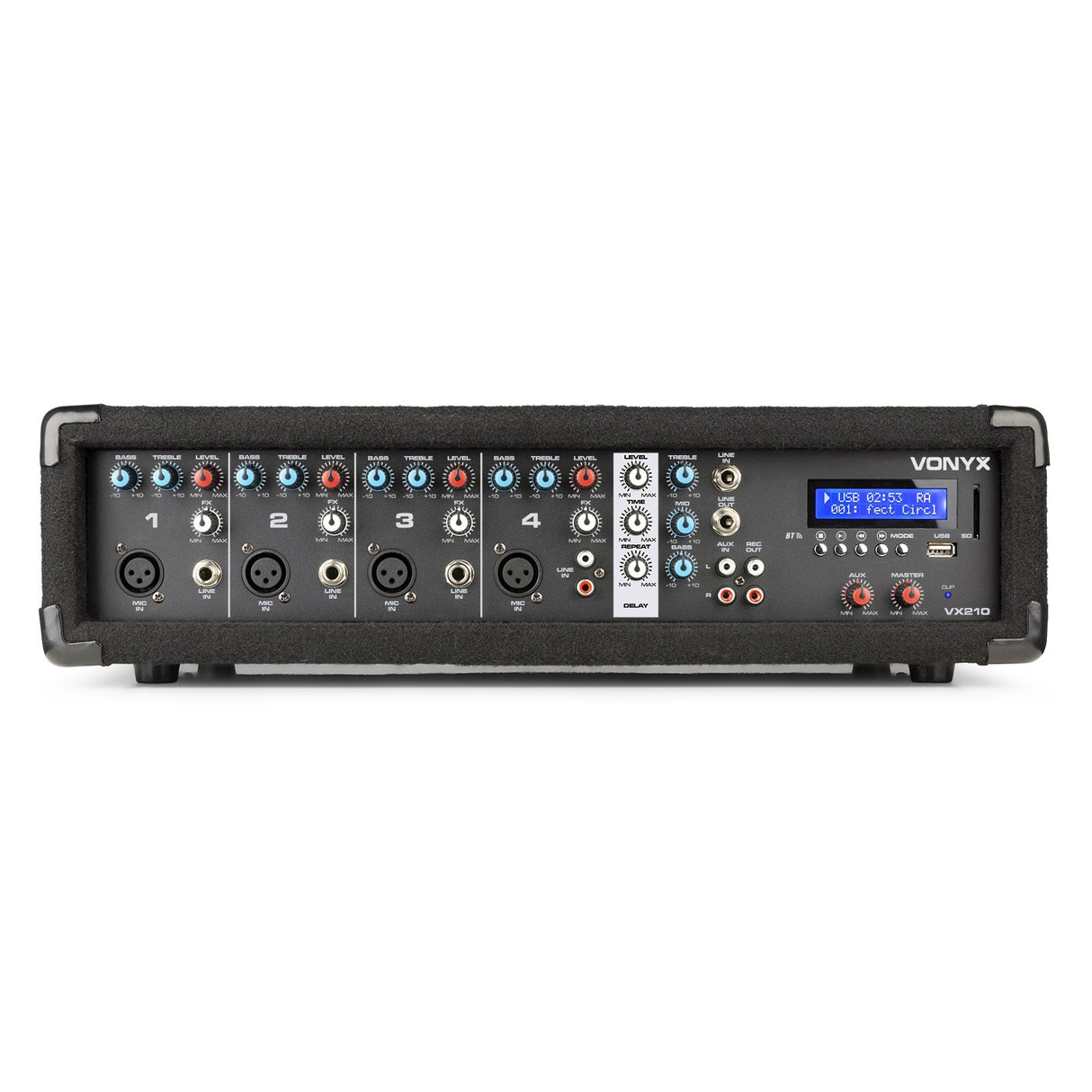 VONYX VX210 Full PA Geluidssysteem 800W met 10 inch Speakers, Mixer en Bluetooth