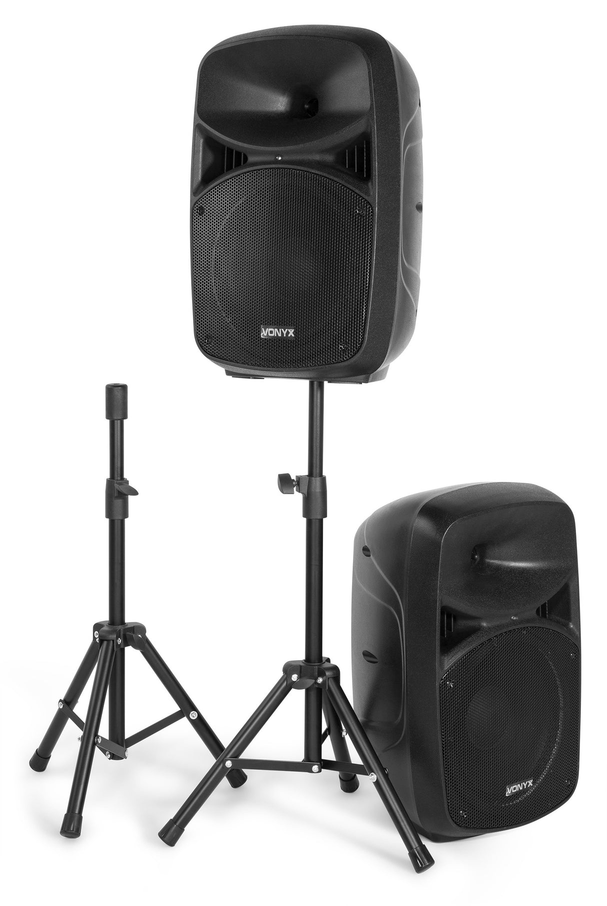 VONYX VPS102A 600W Actieve Speakerset met Bluetooth, USB/SD en 10 inch Woofers