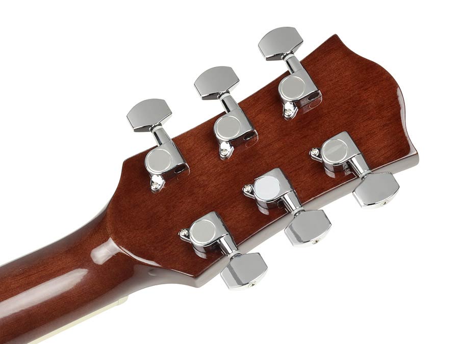 Richwood RD-12-SB Artist Series Dreadnought Akoestische Gitaarset Sunburst met Capo, Stemapparaat, Gigbag en Gitaarstandaard