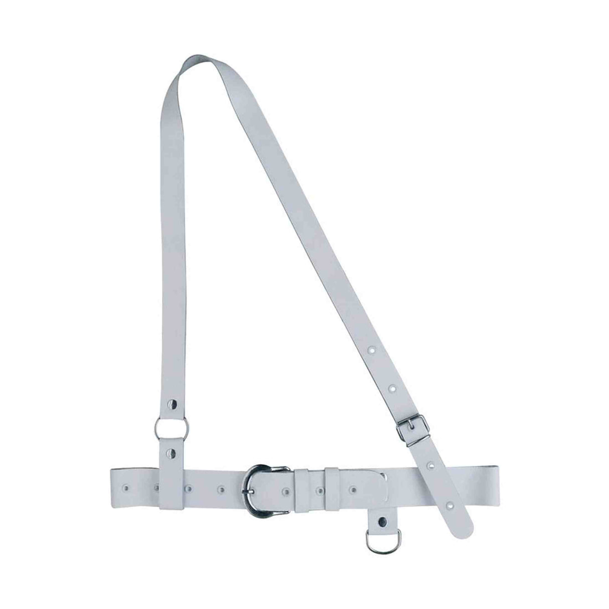 Boston JK10W Koppel, junior model, leder, wit