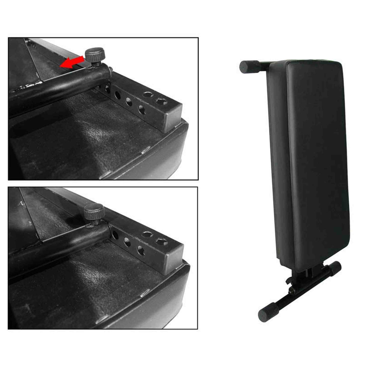 Boston OB-90 keyboardbank – X-model met EZ-adjust, zwart met leather look zitting