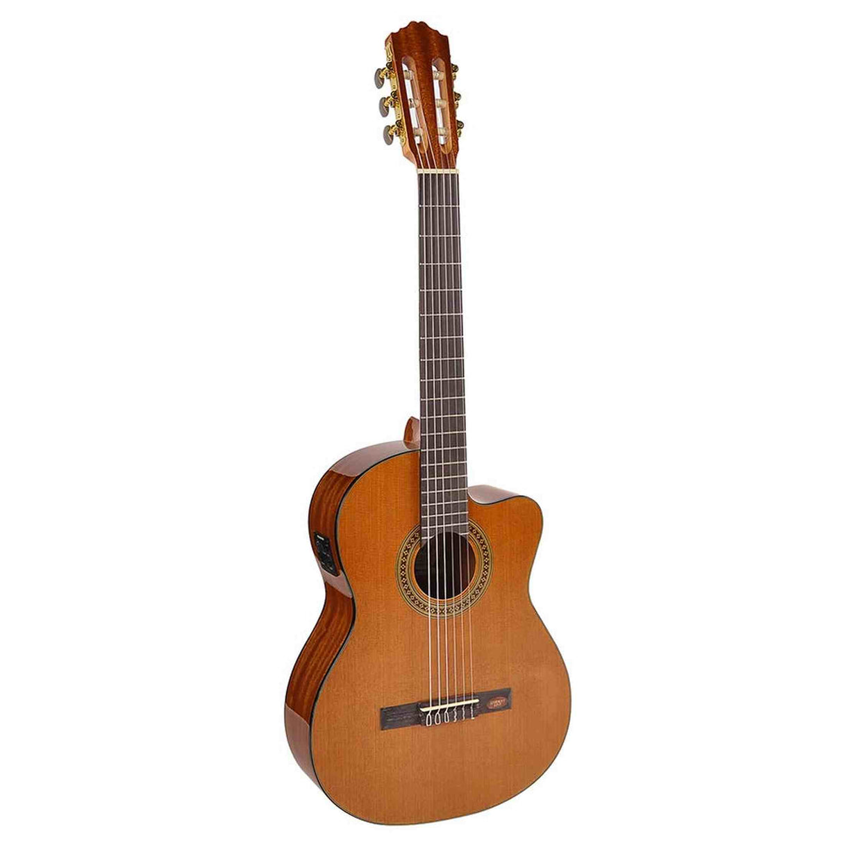 Salvador Cortez CC-10CE – Klassieke gitaar met ceder bovenblad, cutaway en Fishman Clasica II elektronica