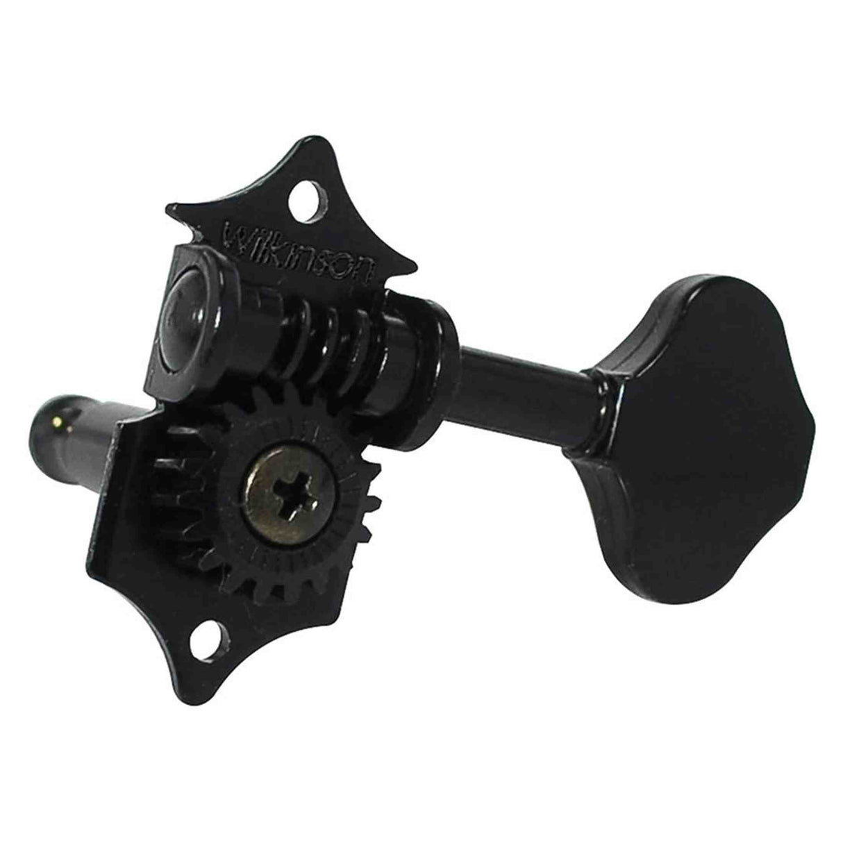 Wilkinson WJ-28N/BK Stemmechanieken voor gitaar, open geared, 3x links + 3x rechts, zwart, ratio 1:19