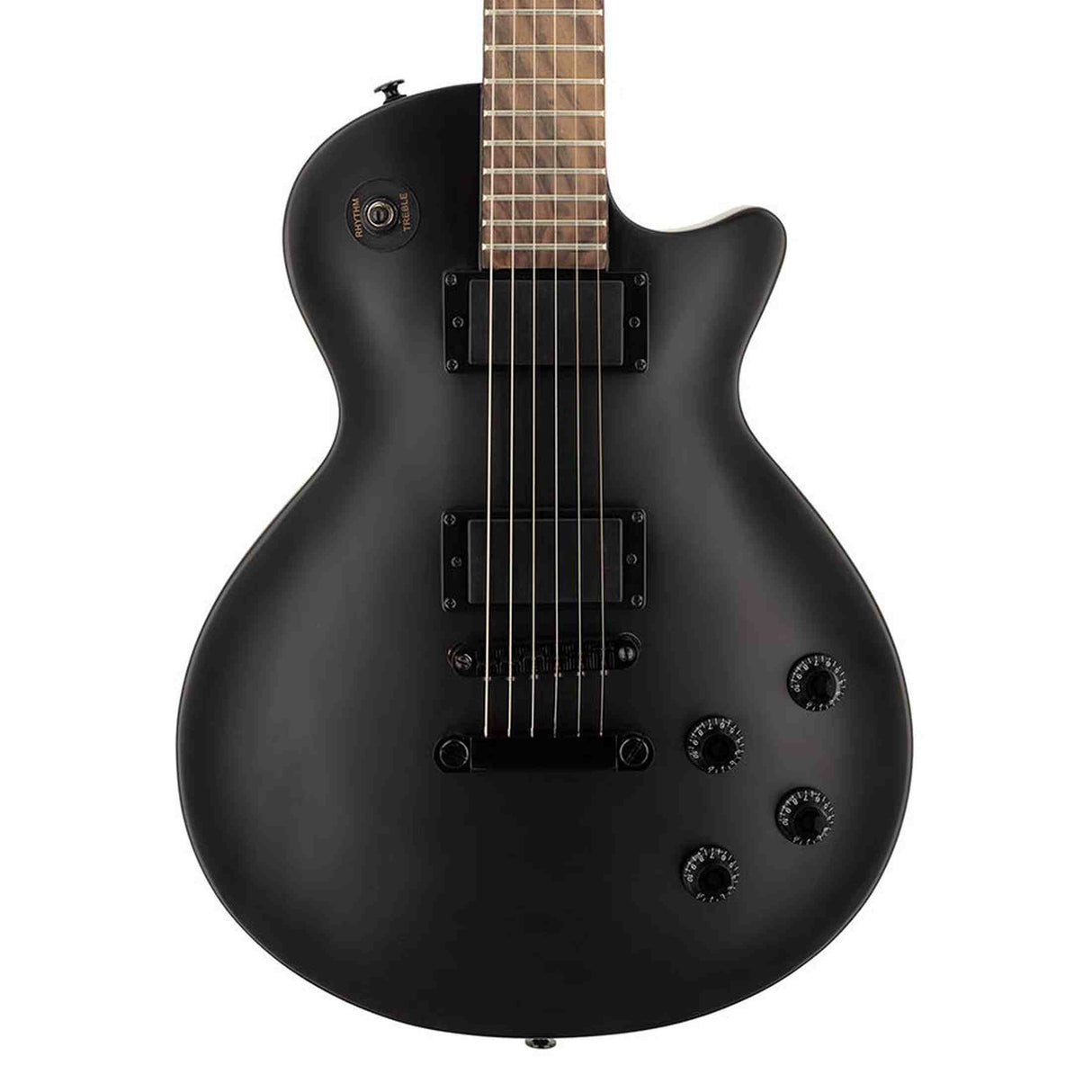 SX EE3S-SBK elektrische gitaar – LP Studio stijl, 2 humbuckers, lindenhout, mat zwart