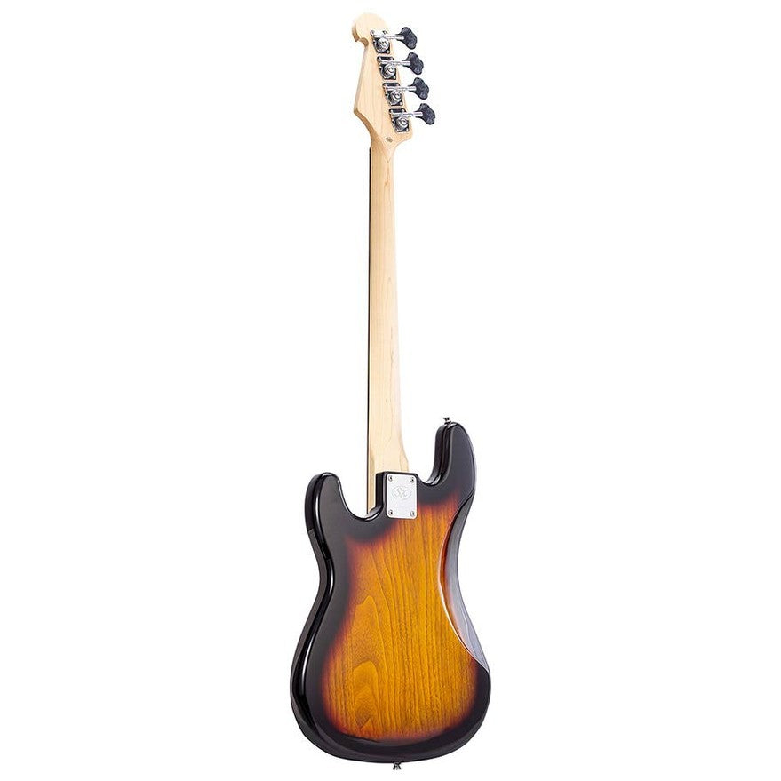 SX BD2/3TS Standard Series P-Style Elektrische Basgitaar 3-Tone Sunburst