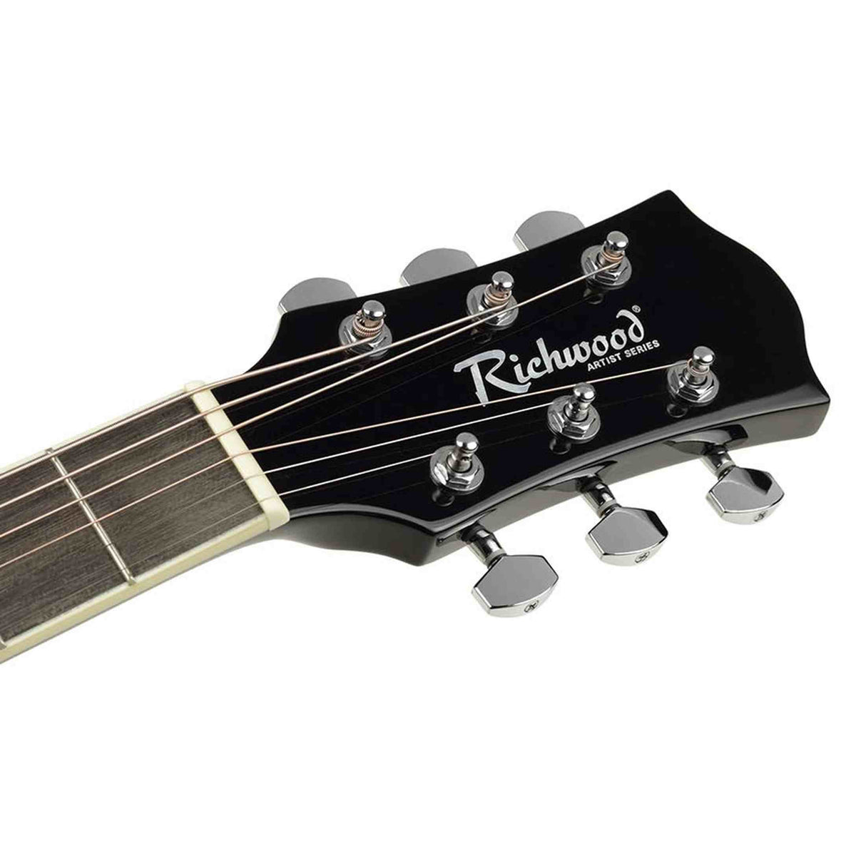 Richwood RA-12-CEBK Artist Series Akoestische Gitaar auditorium cutaway met actieve EQ zwart
