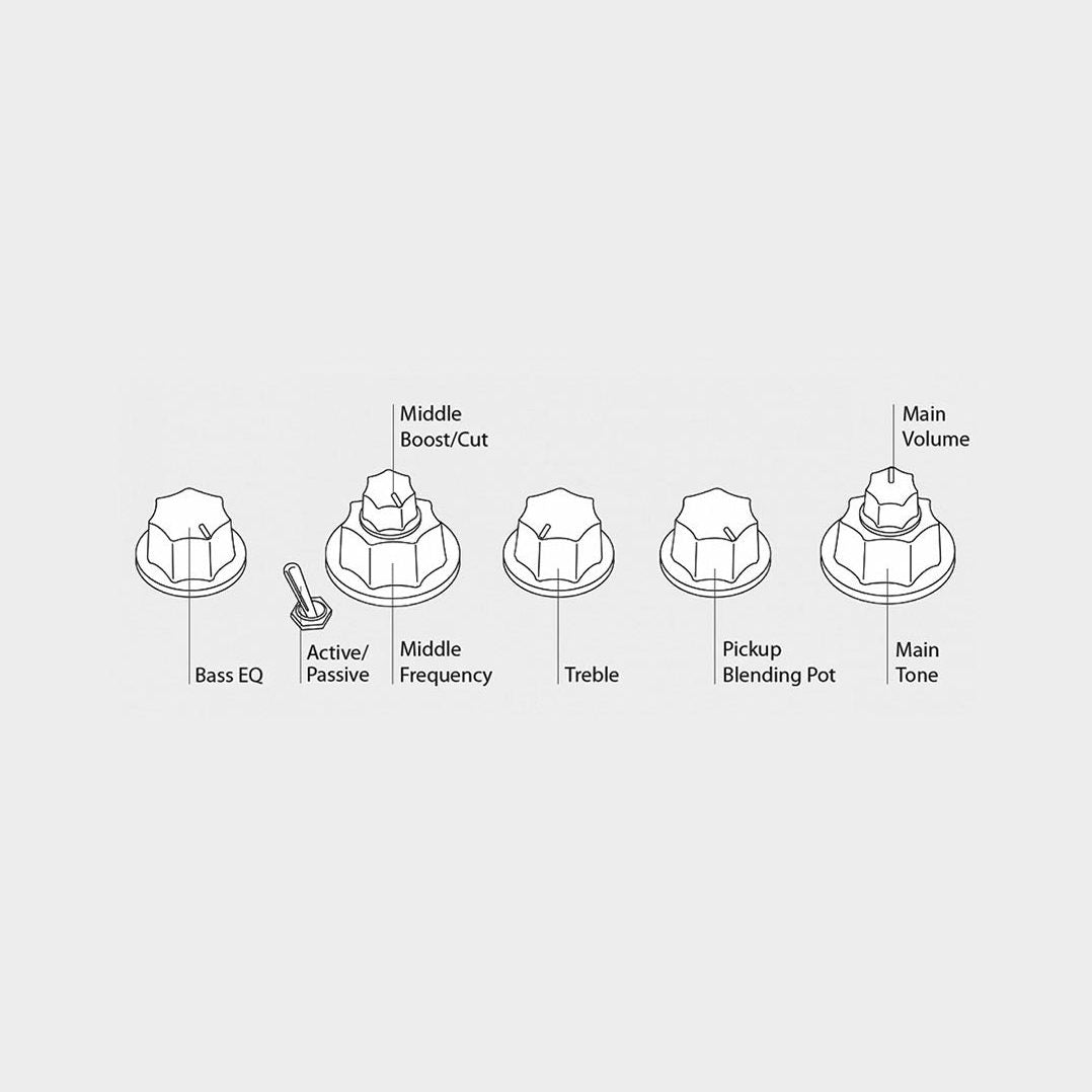 Sire V3+ 4/AWH Marcus Miller 2nd Gen Basgitaar Antique White