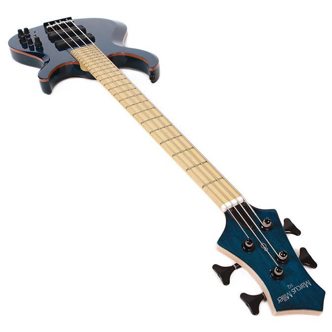 Sire M2+ 4/TBL Marcus Miller 4-Snarige Basgitaar Transparent Blue