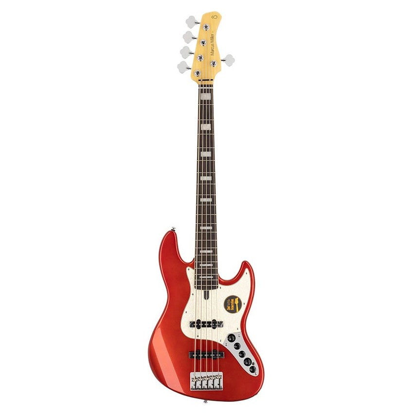 Sire V7+ A5/BMR Marcus Miller 2nd Gen 5-snarige Bright Metallic Red basgitaar