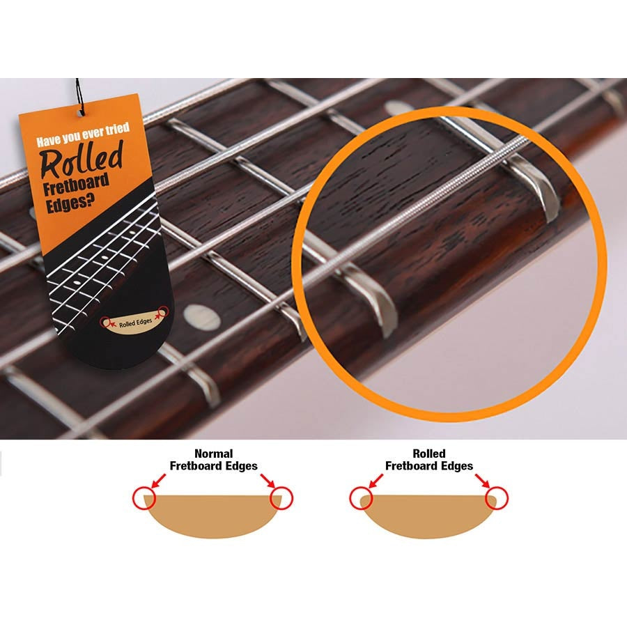 Sire V7+ A4L/BK Marcus Miller 2nd Gen linkshandige 4-snarige zwarte basgitaar