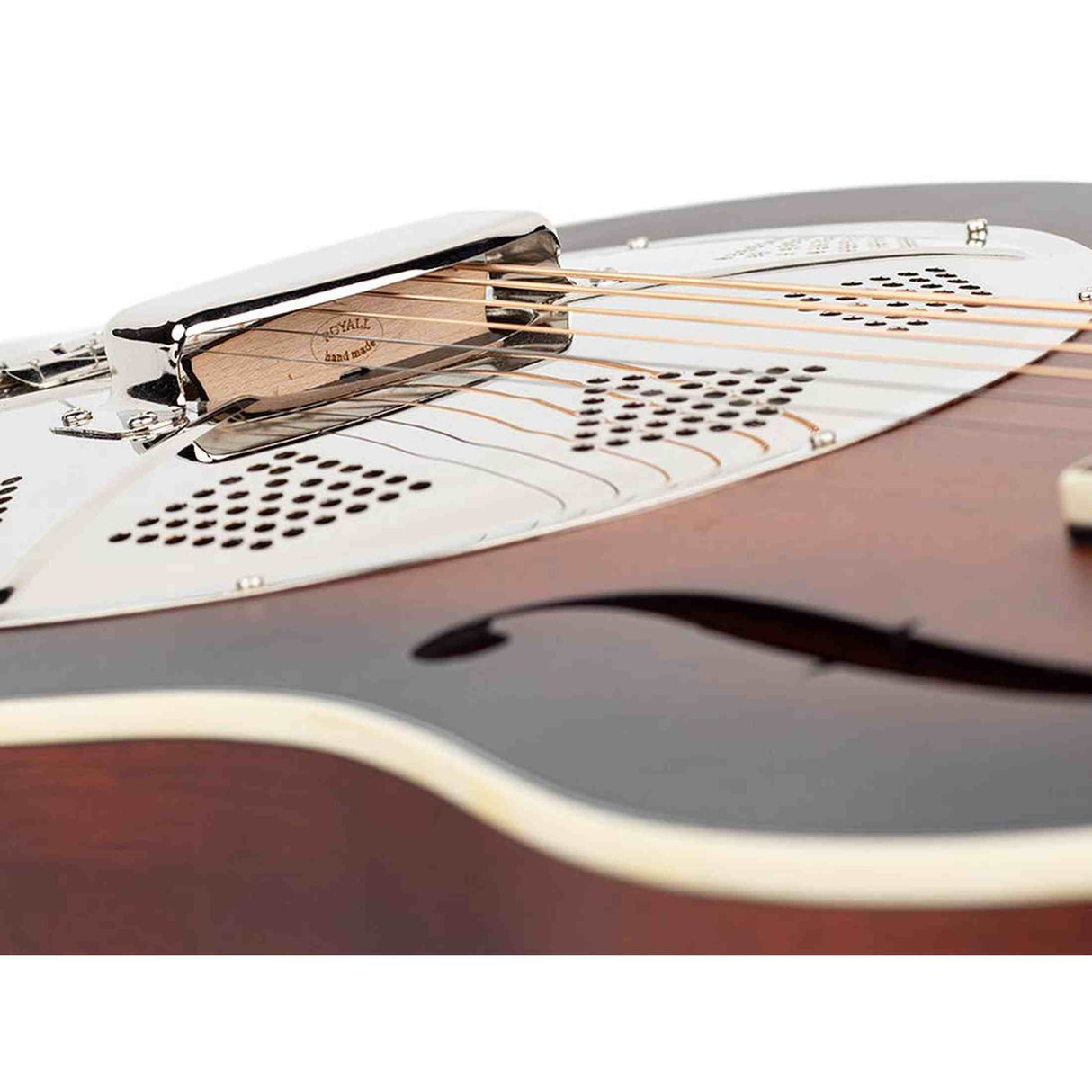 Royall HB12/SB Hobo Resonator 12-Fret – Mahonie, Sunburst, Biscuit Cone, Softcase