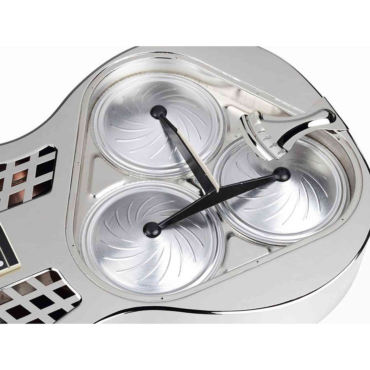 Royall TMP12/NI Tampa Tricone Resonator 12-Fret – Bell Brass, Nickel Finish, Tricone, Softcase