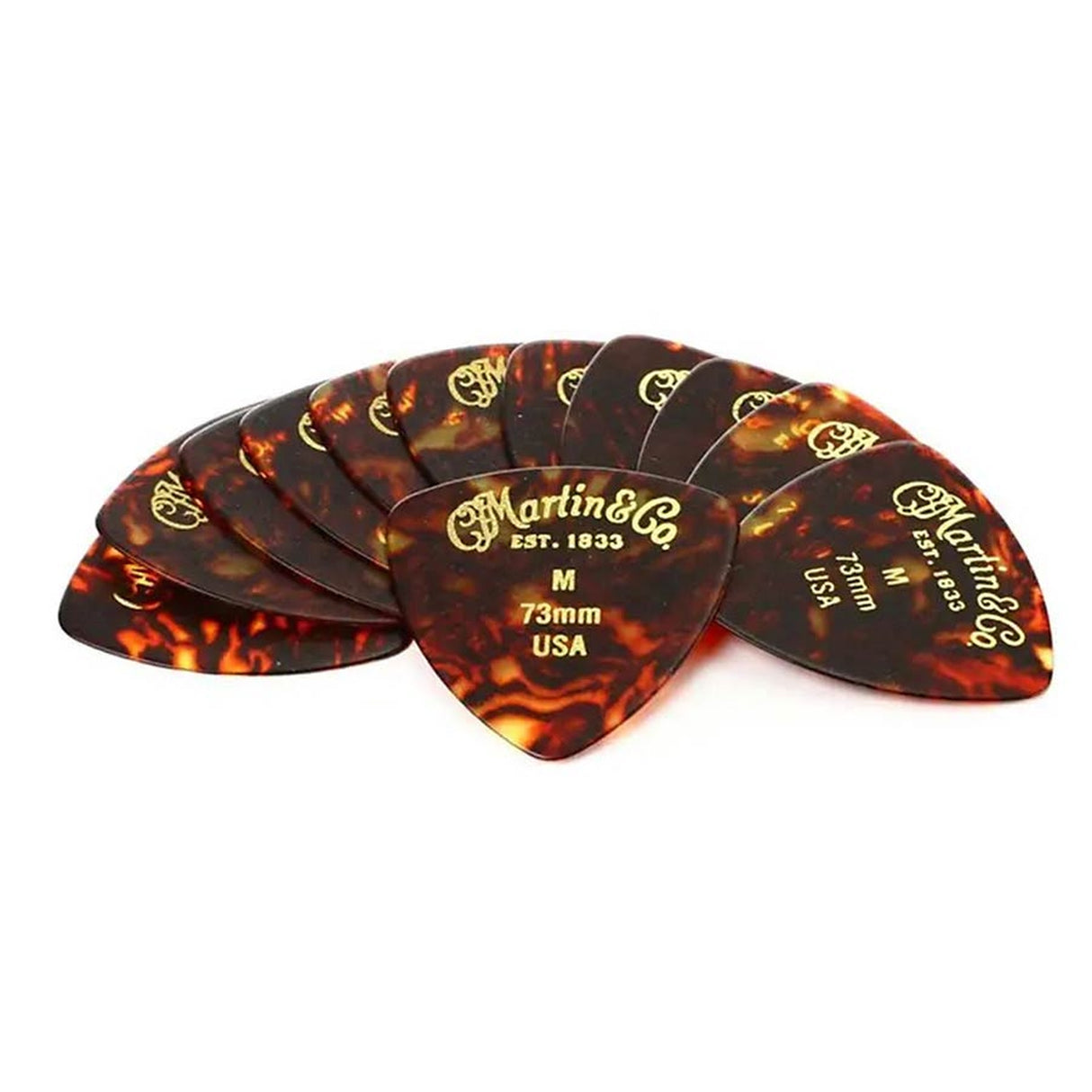 Martin SPA 18A0053 pick pack 346 vorm .73mm faux schildpad Medium 12 stuks