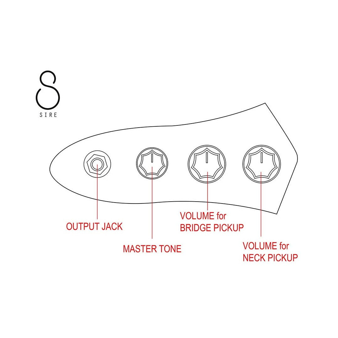 Sire V5 A4/NT Marcus Miller Basgitaar Natural