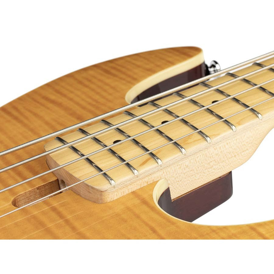 Sire U5 A4/NT Marcus Miller short scale basgitaar 4 snarig passief elzen gevlamd esdoorn natural