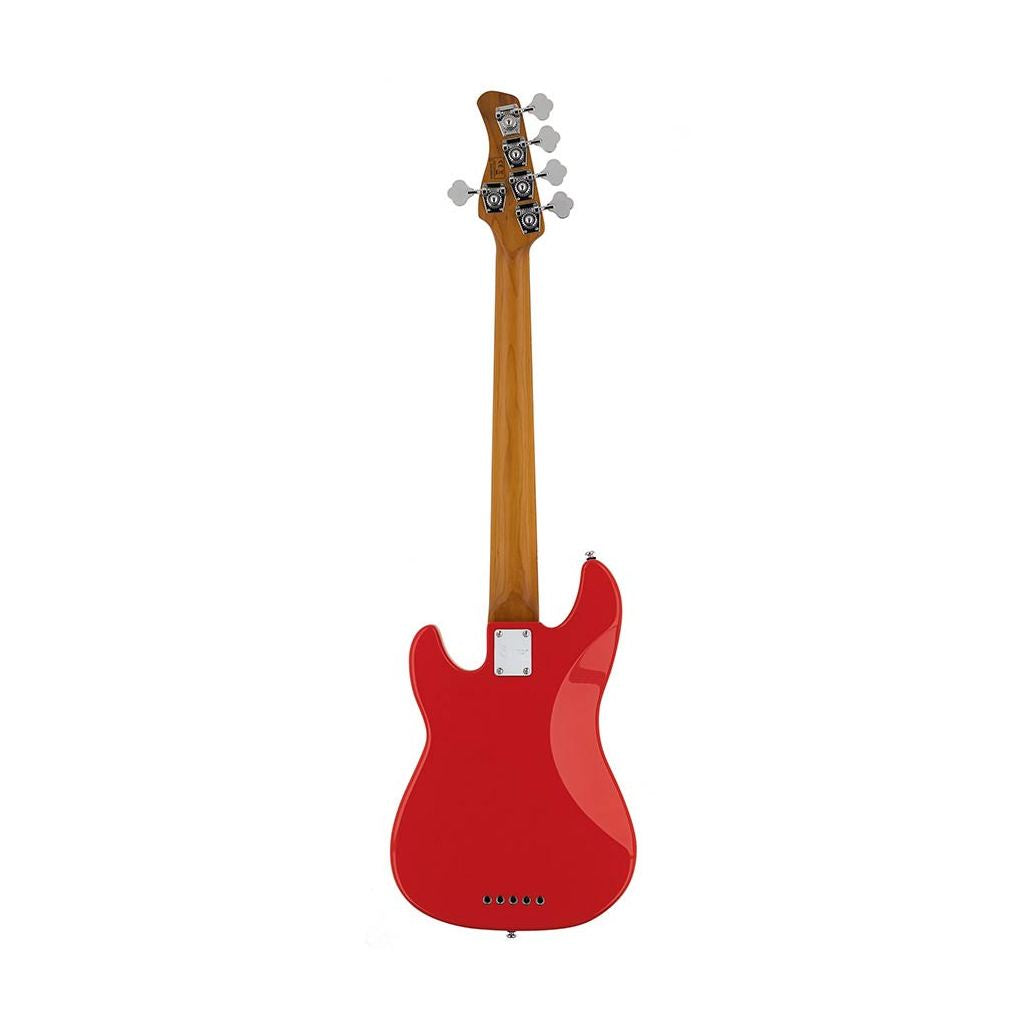Sire P5 A5/DRD Marcus Miller basgitaar 5-snarige passieve P-stijl bas in Dakota Red