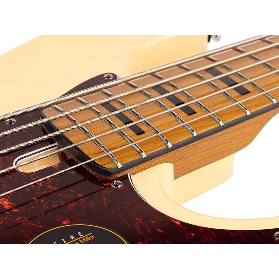 Sire V5 A5/VWH Marcus Miller 5-snarige Basgitaar Vintage White