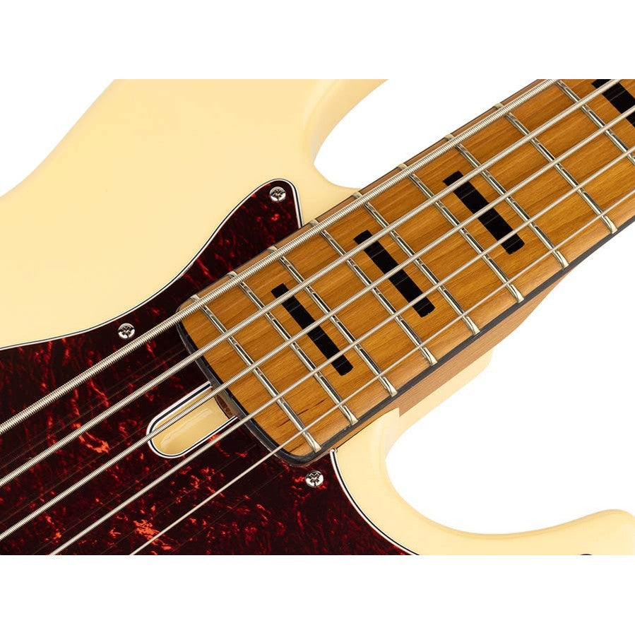 Sire V5 A5/VWH Marcus Miller 5-snarige Basgitaar Vintage White