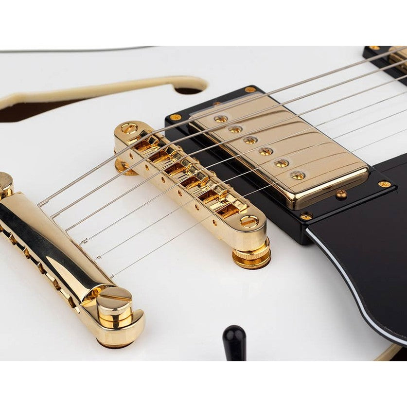 Sire Guitars H7/WH Elektrische archtop gitaar wit