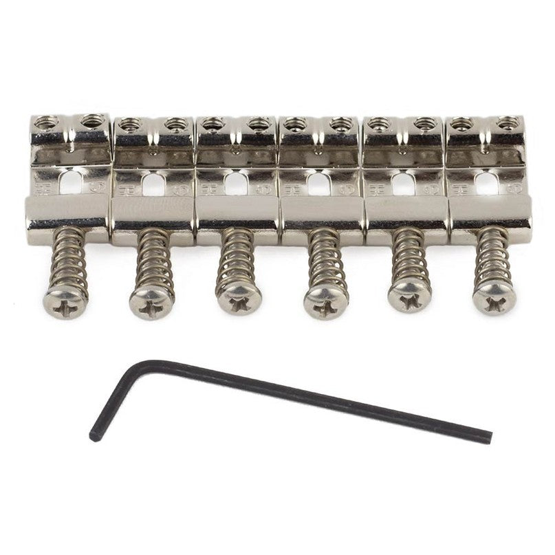 Highwood HG105-NI Contoured Vintage S-Style Brugzadels 10,5 mm – Nickel Set van 6