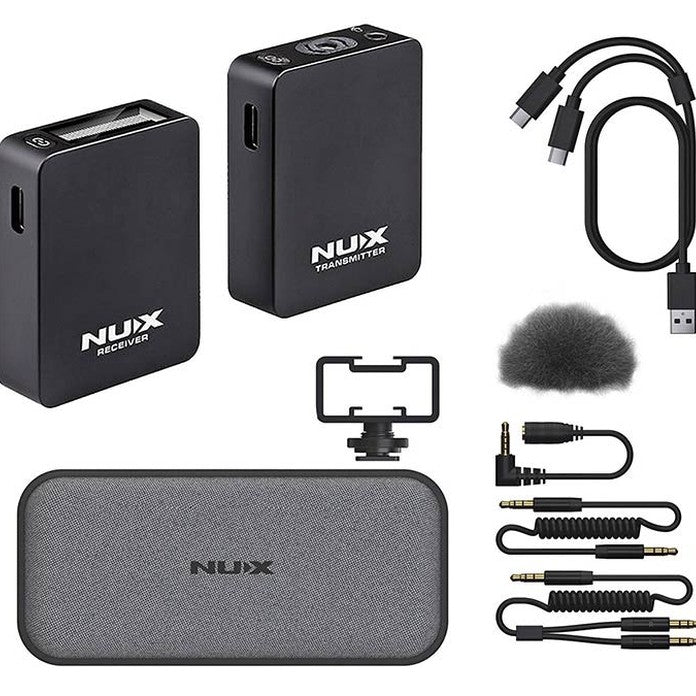 NUX B-10 VLOG 2.4GHz Draadloos Vlog Systeem met Microfoon en Ontvanger