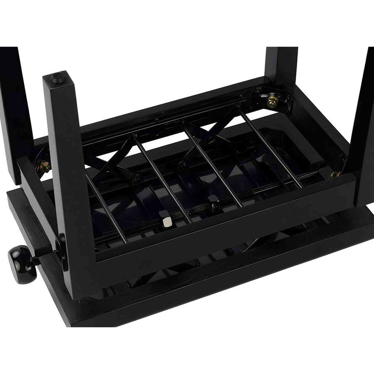 Boston PB2/2525 pianobank Deluxe – verstelbare zitting, dubbelkruis, satijnzwart met skai bekleding