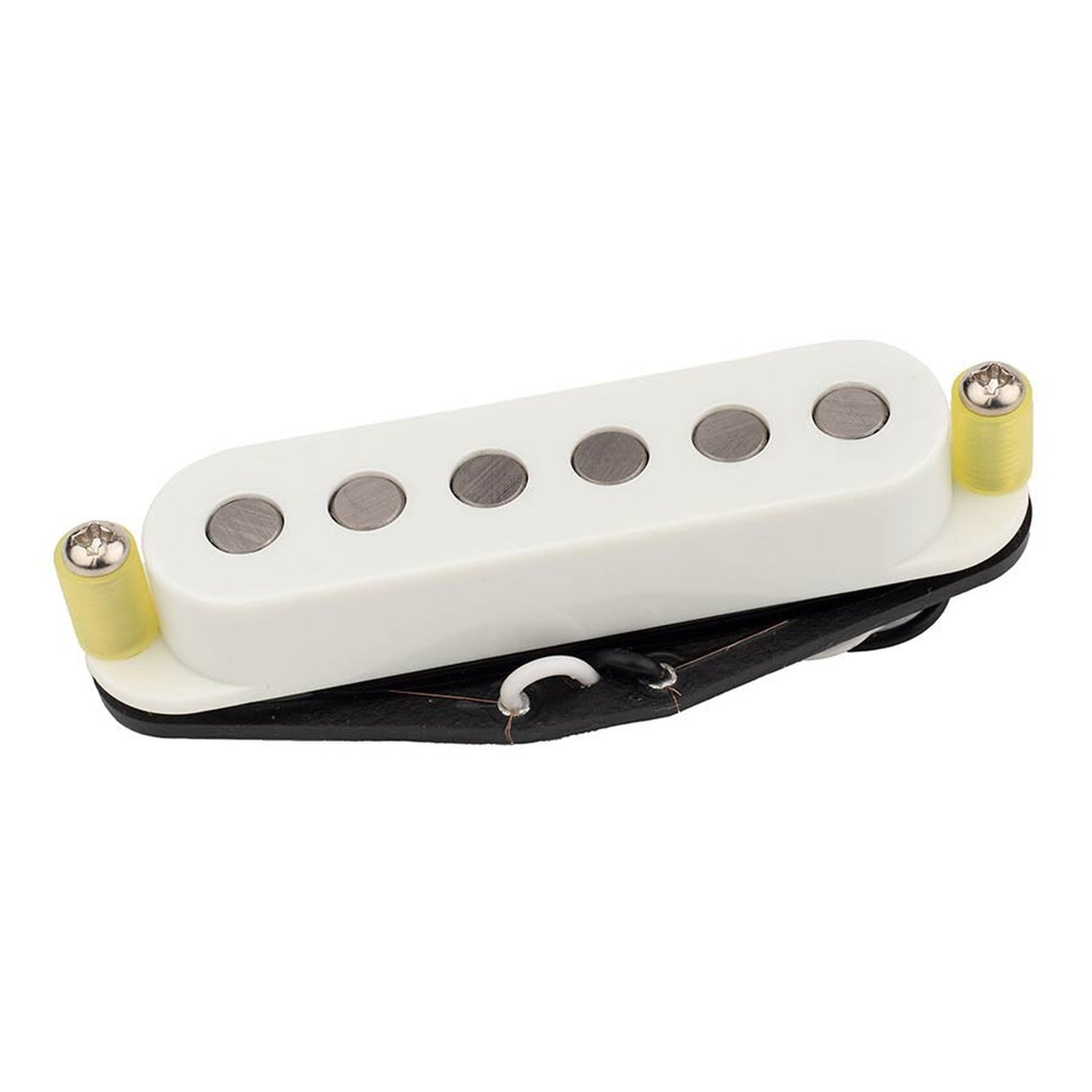Roswell RP-QSTABWHT Quarter Pound Single Coil ST Pickup - large Alnico 5 rods, brug, wit