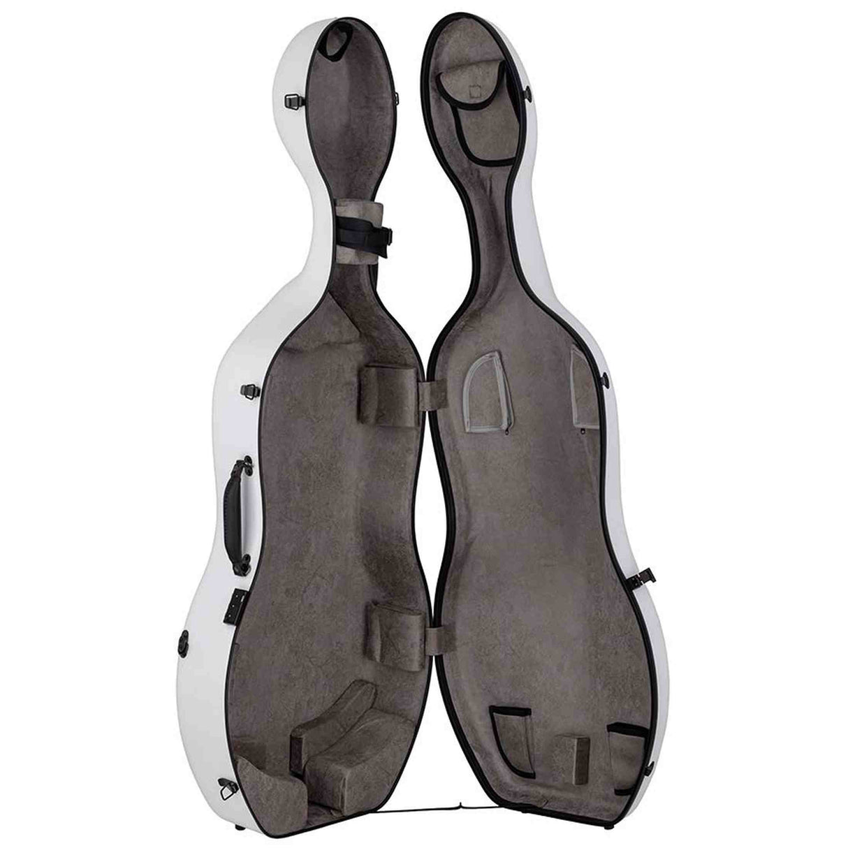 Leonardo CC-844-WH Pro Series cellokoffer 4/4 full carbon wit 3,8 kg