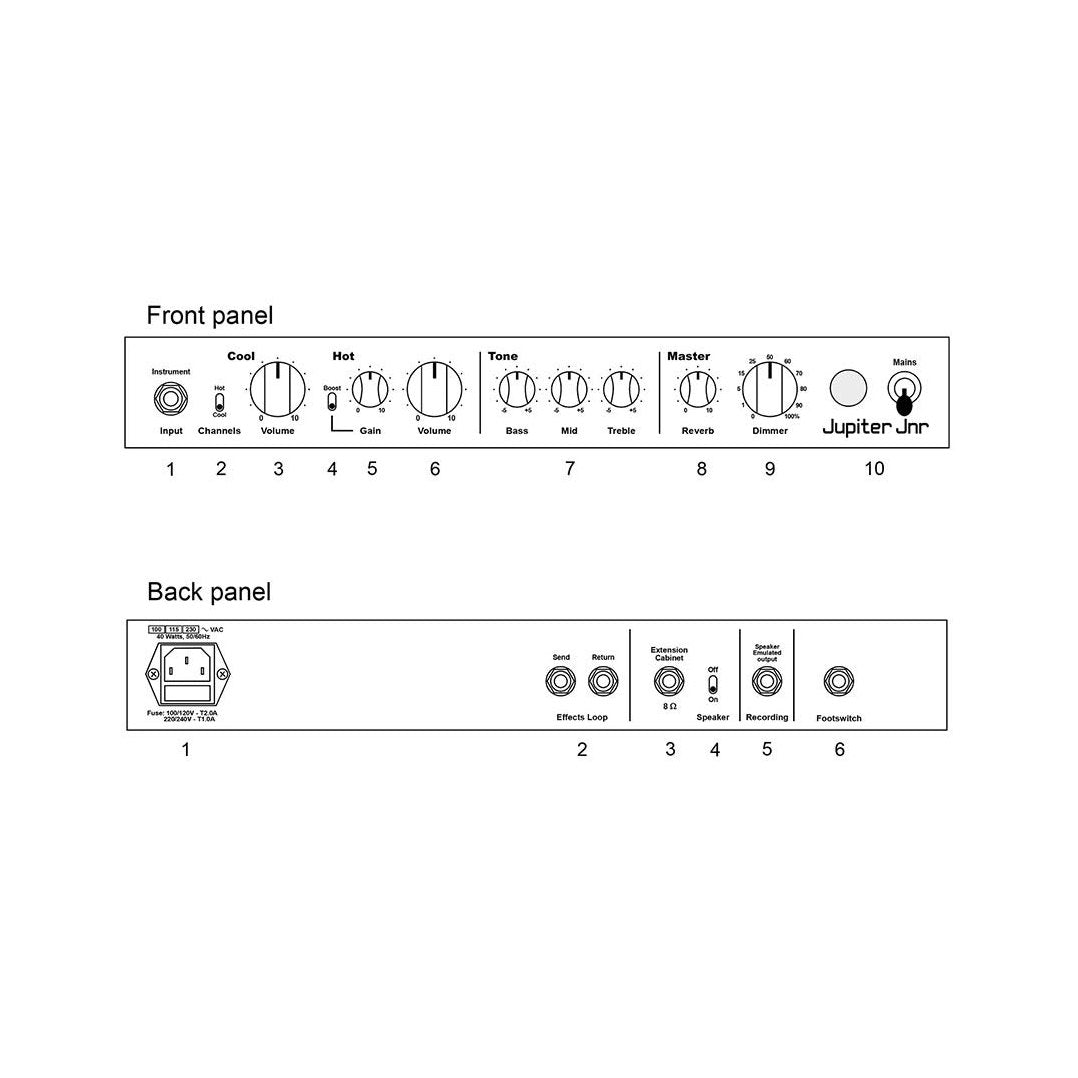 Koch J20/C110B Jupiter Junior Gitaarversterker – 20W Combo, 10” Jensen Speaker, ATR & Reverb