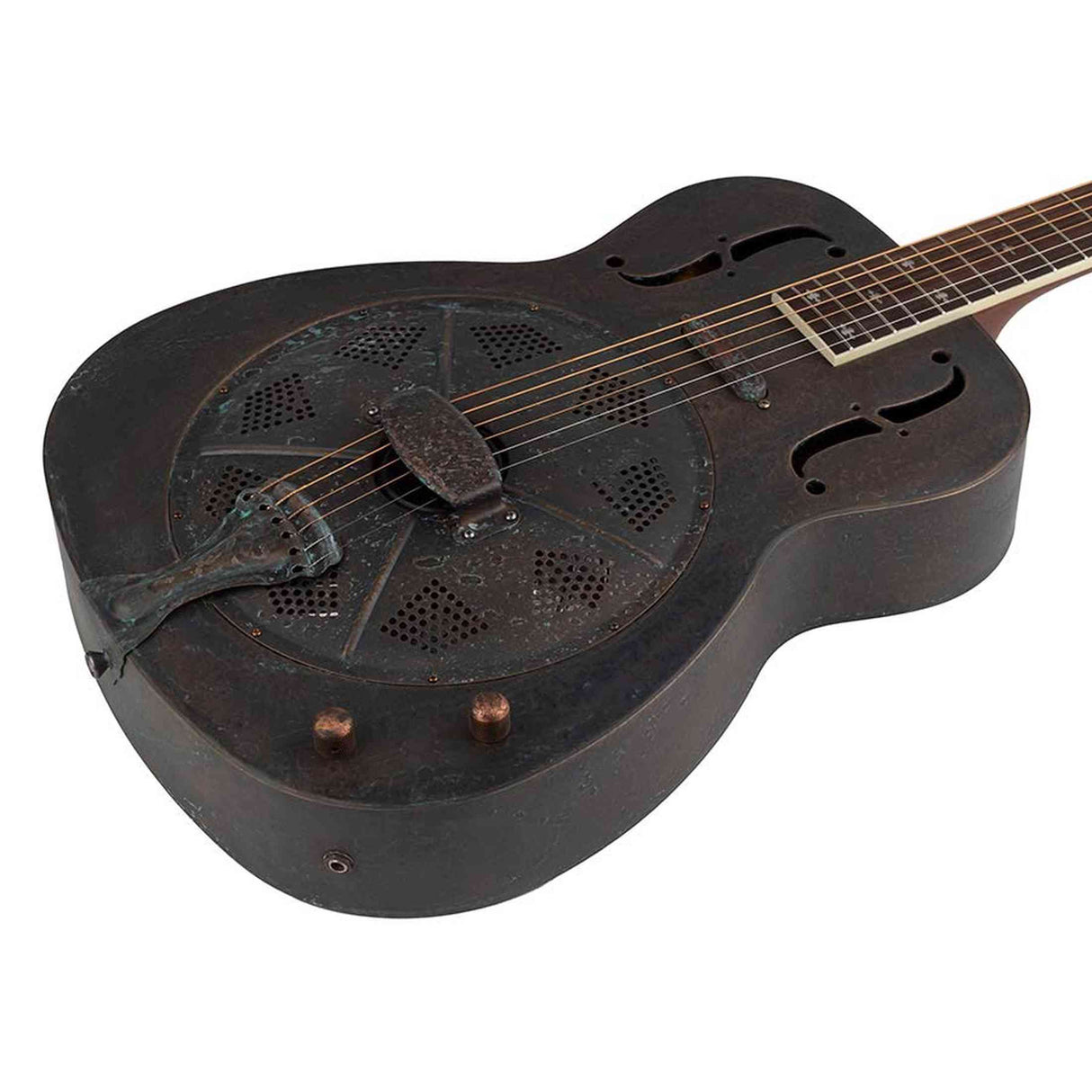 Royall TWE14SC/RE West End SC Resonator 14-Fret – Bell Brass, Heavy Relic, Biscuit Cone, Softcase