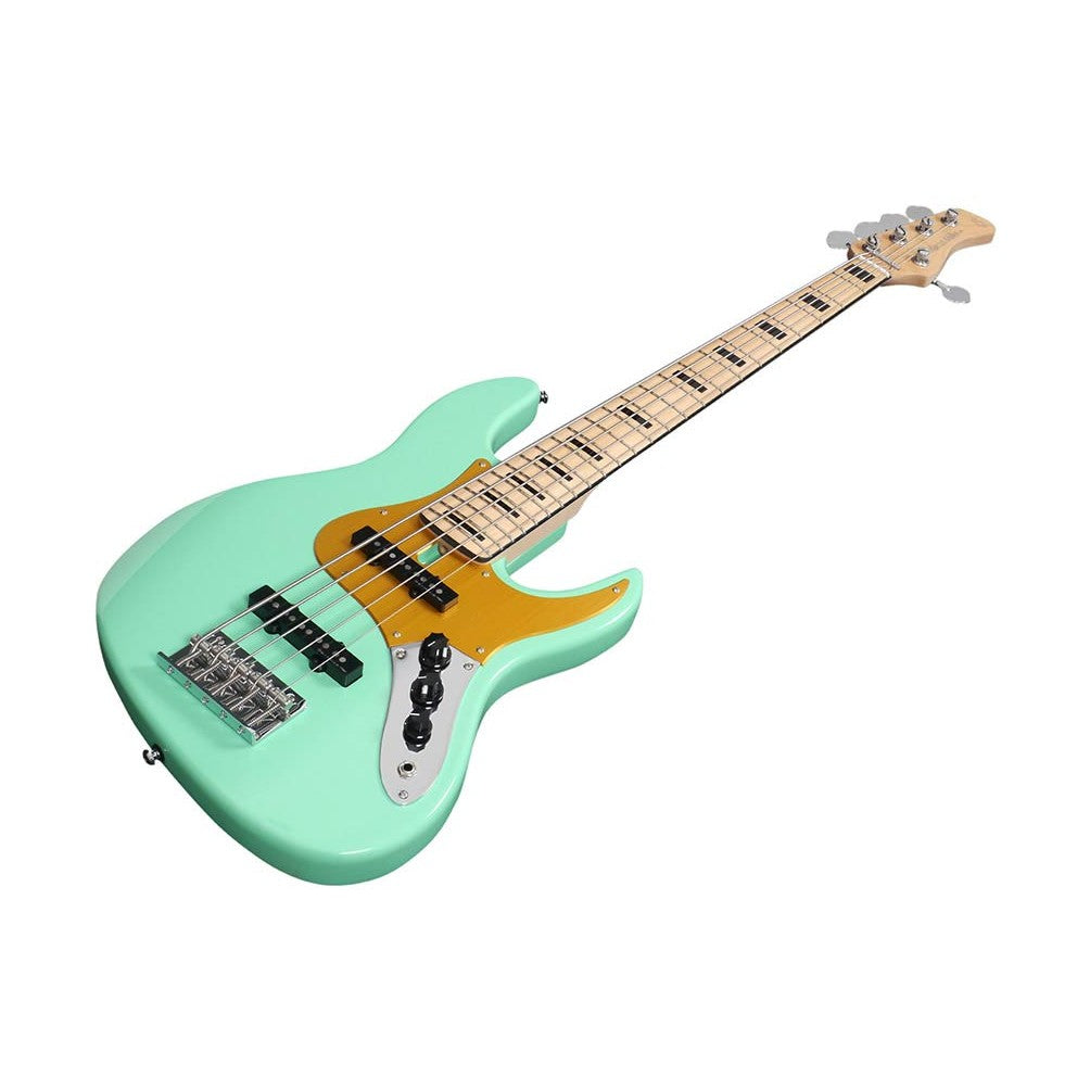 Sire V5.24 A5/MLG Marcus Miller 24-fret Passieve 5-snarige Basgitaar Mild Green