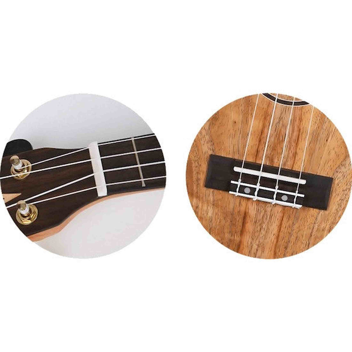 Flight DUS450 Mango Soprano Ukulele met Mango Body, Bone Topkam en Aquila Super Nylgut Snaren