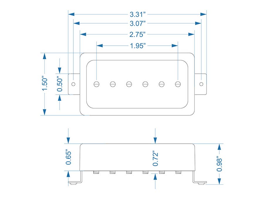 Lollar 10304-111321 Novel 90 Single Coil – Brugpositie Zwart Mat
