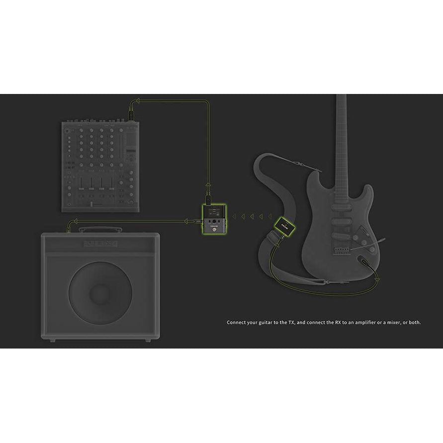 NUX B-8 professioneel 2.4ghz draadloos systeem universeel voor instrumenten