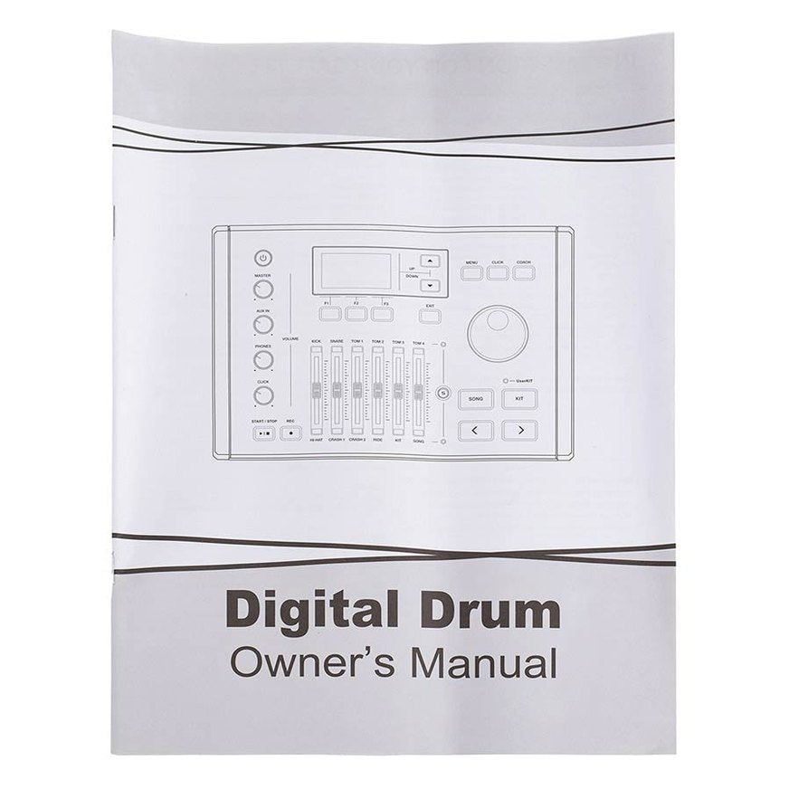 Medeli MZ725 Elektrisch Drumstel – All Mesh Head met Dubbele Crash en Floortom
