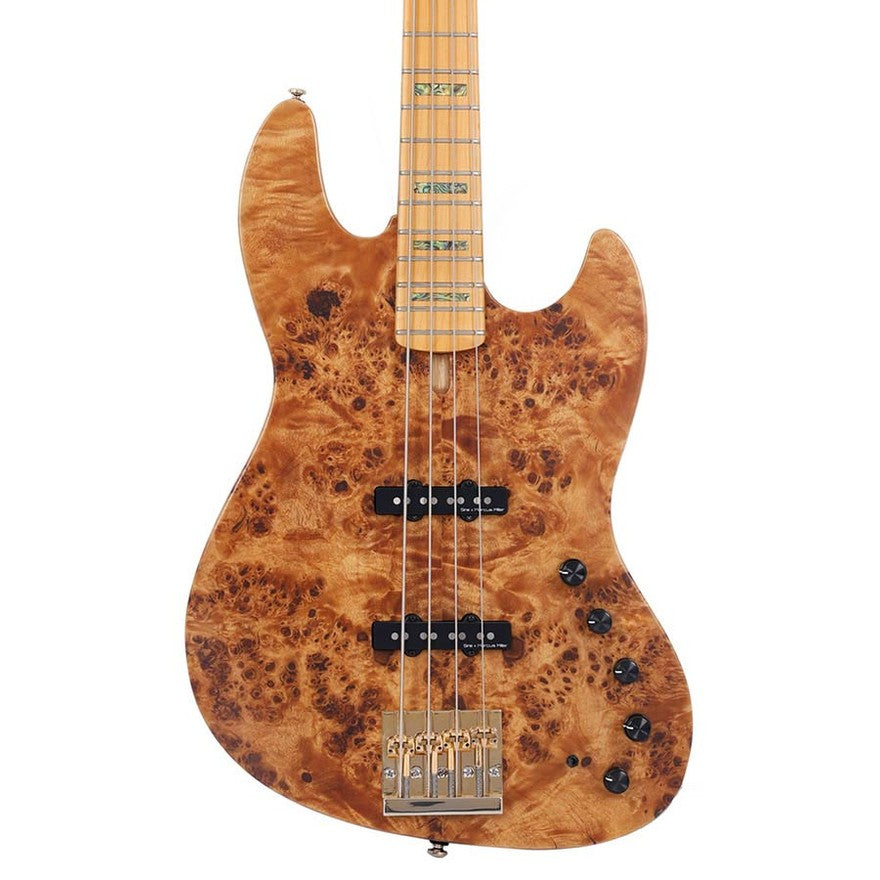 Sire V10 4/NTS Marcus Miller 4-snarige actieve basgitaar Natural Satin