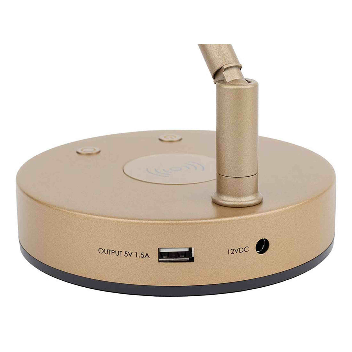 Boston PLM-1000-MS Piano LED Lamp – Messingkleurig, Dimbaar, Met Draadloze Oplader