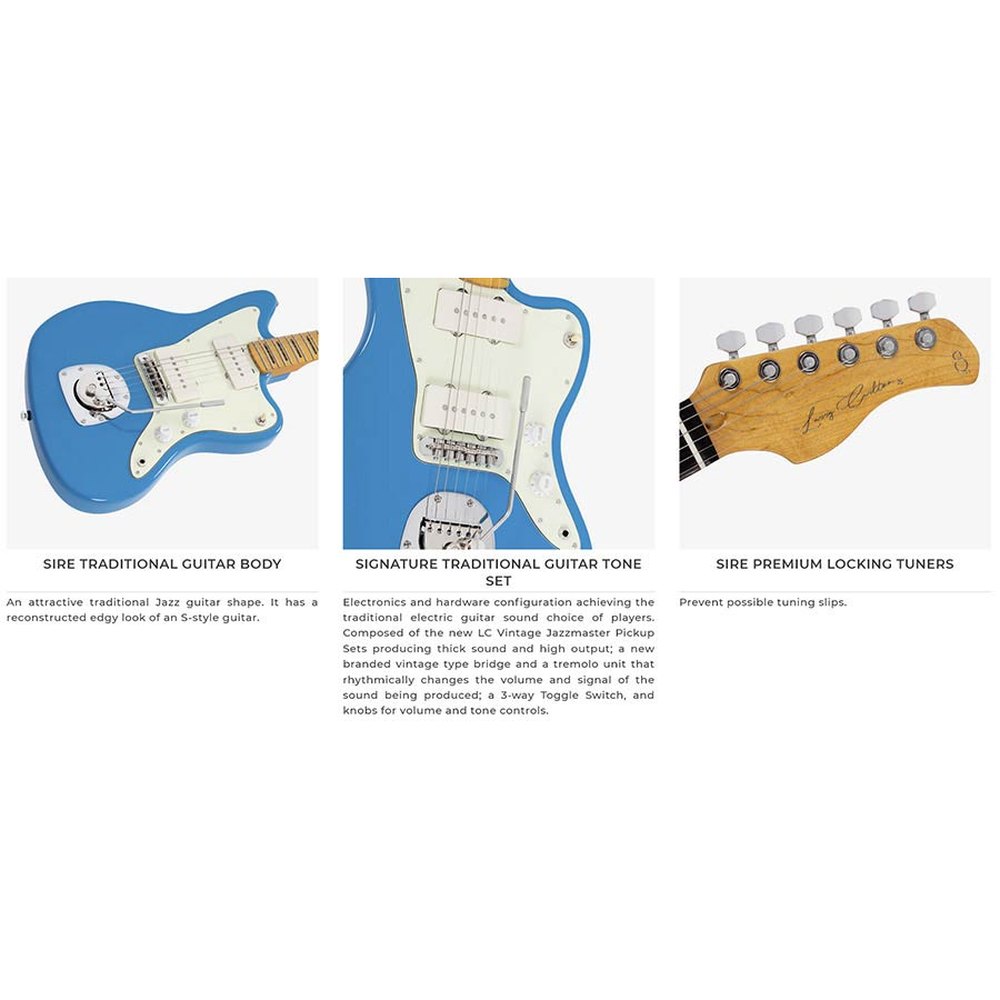 Sire Guitars J5/SGM Mahonie elektrische gitaar J-stijl, surf groen metallic