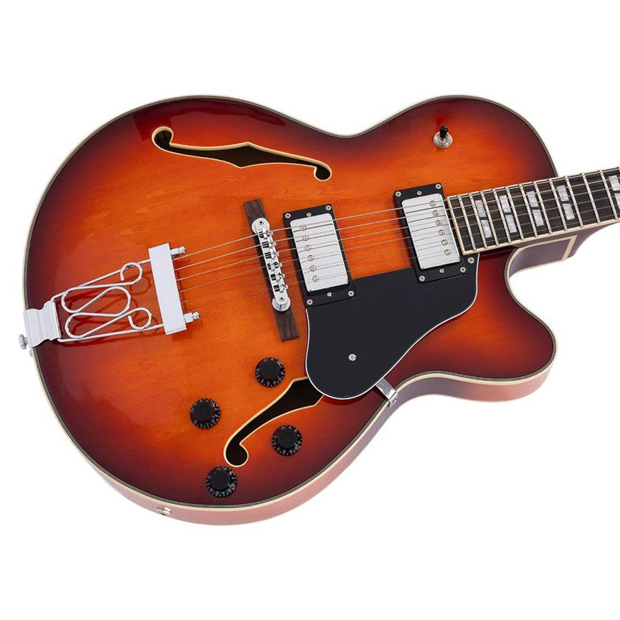 Sire Guitars H7F/TB Elektrische archtop gitaar, tobacco burst