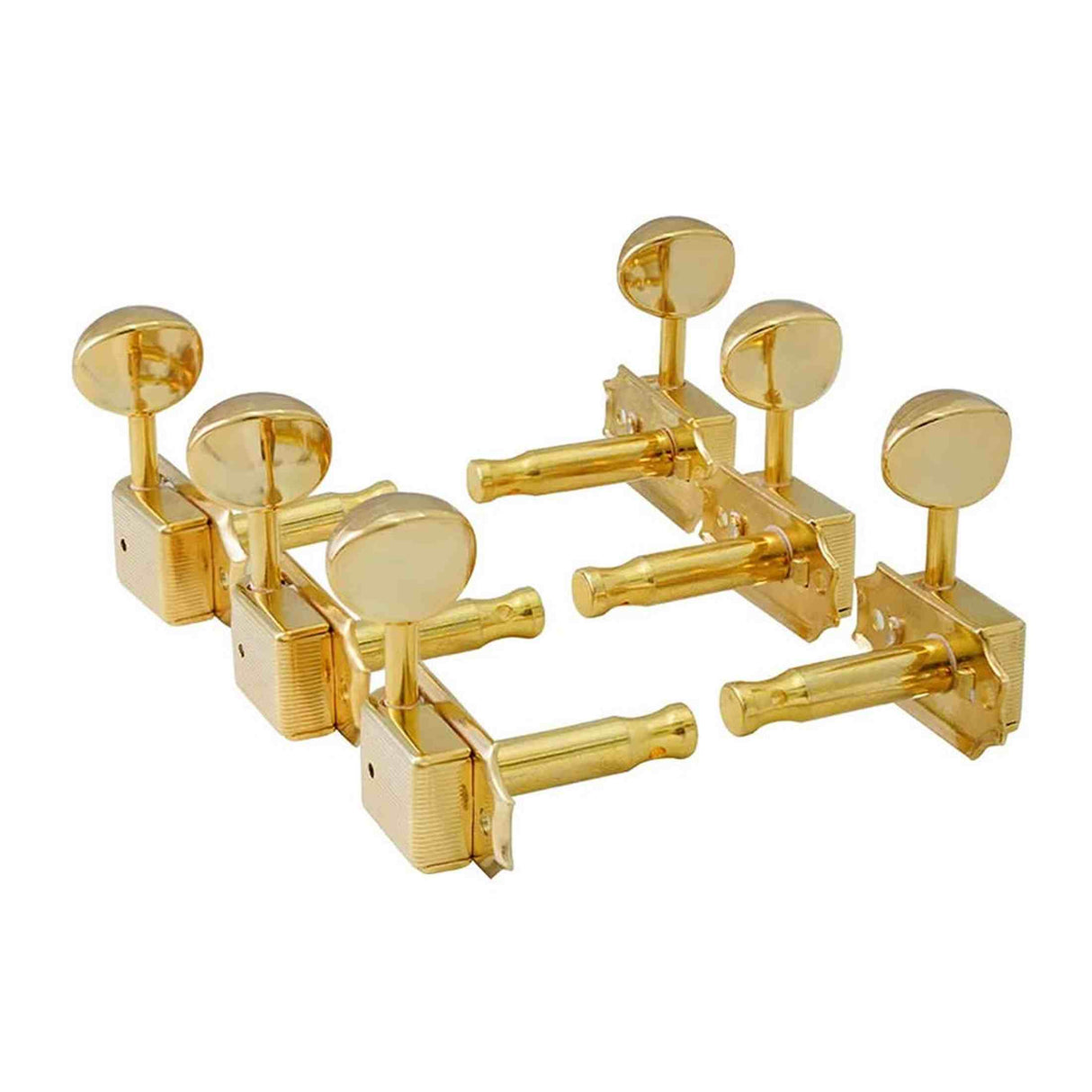 Hosco Japan H-20332GSVTR Stemmechanieken voor gitaar, 3xL + 3xR, Vintage Tone Revival Series, goud oval knop, goud