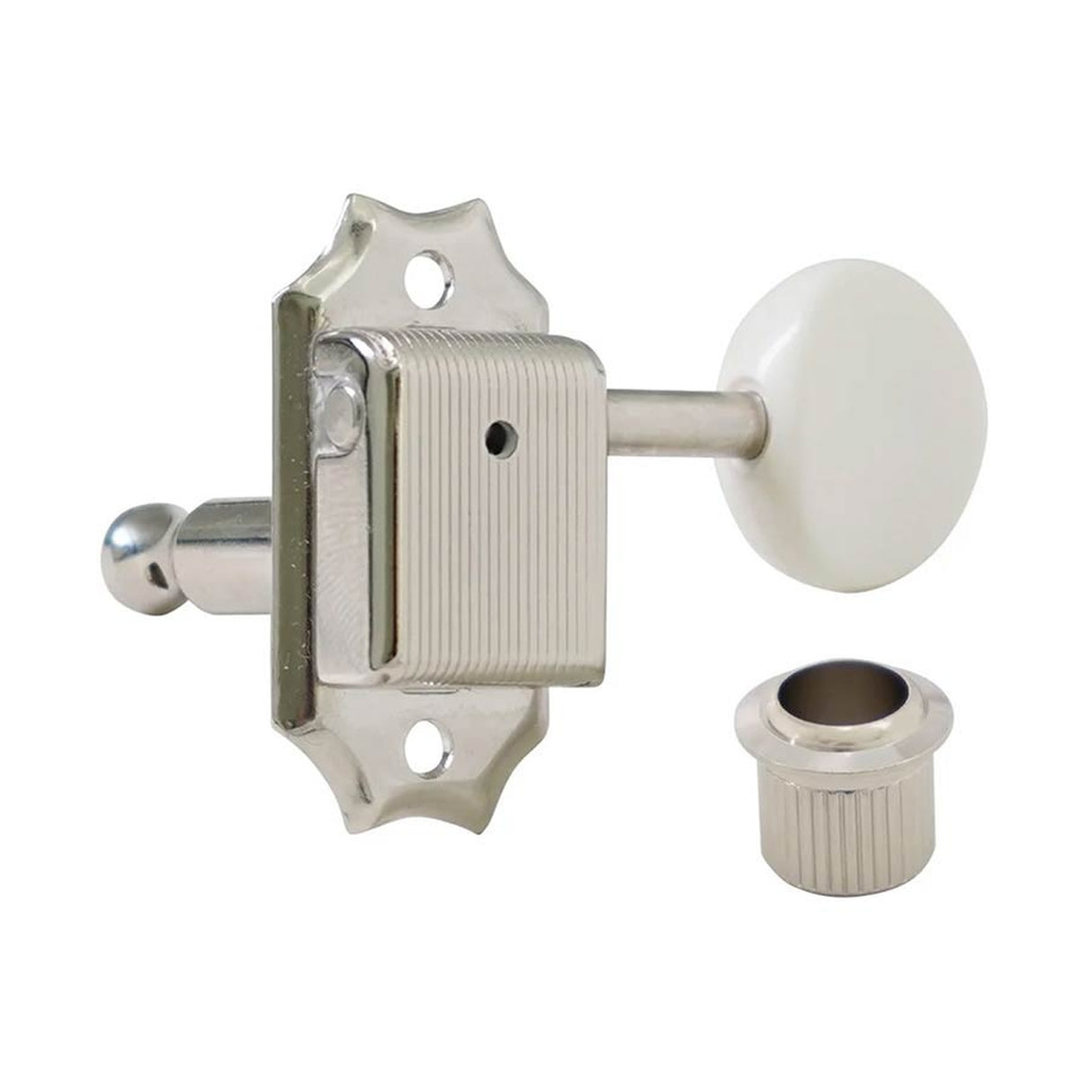 Hosco Japan H-20342NSVTR Stemmechanieken voor gitaar, 3xL + 3xR, Vintage Tone Revival Series, cream oval knop, nikkel