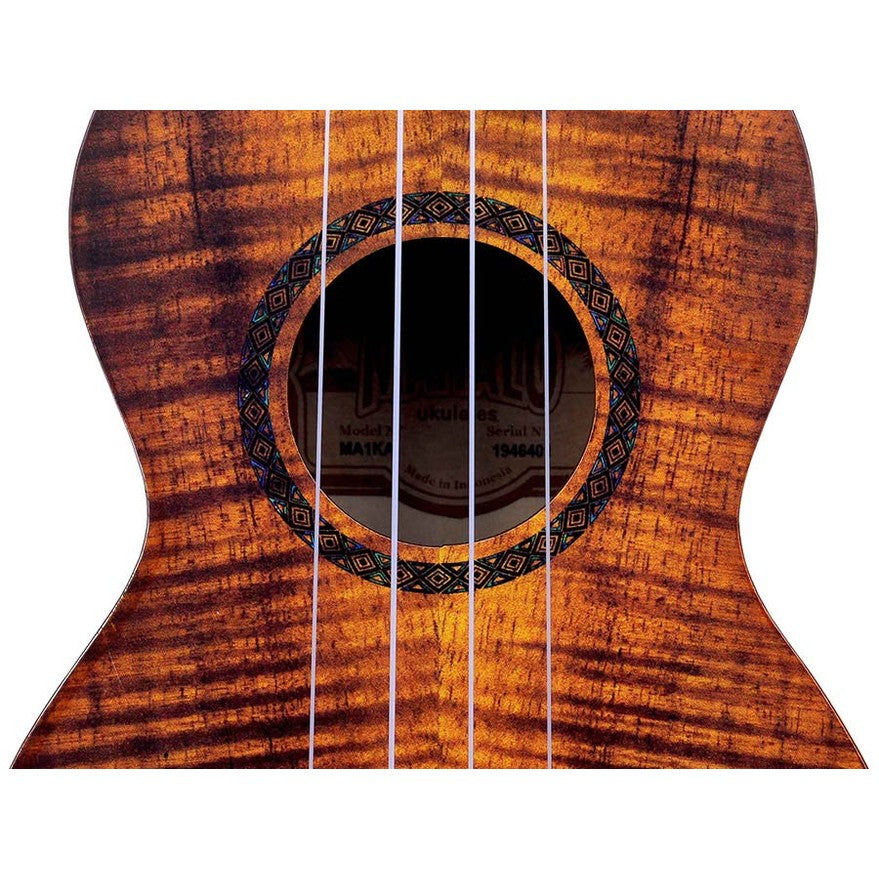 Mahalo MA1KA Artist Elite Series Soprano Ukulele Flame Koa