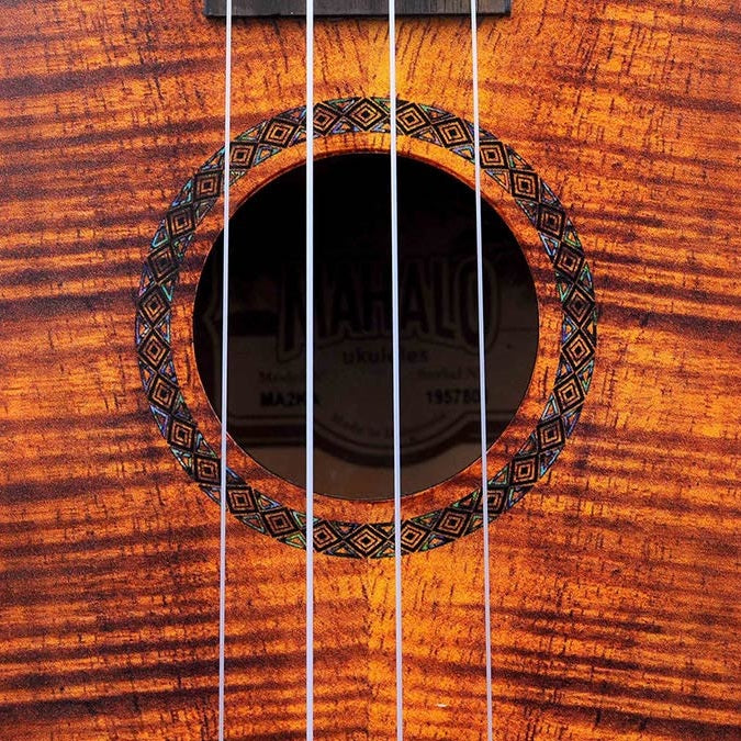Mahalo MA2KA Artist Elite Series Concert Ukulele Flame Koa