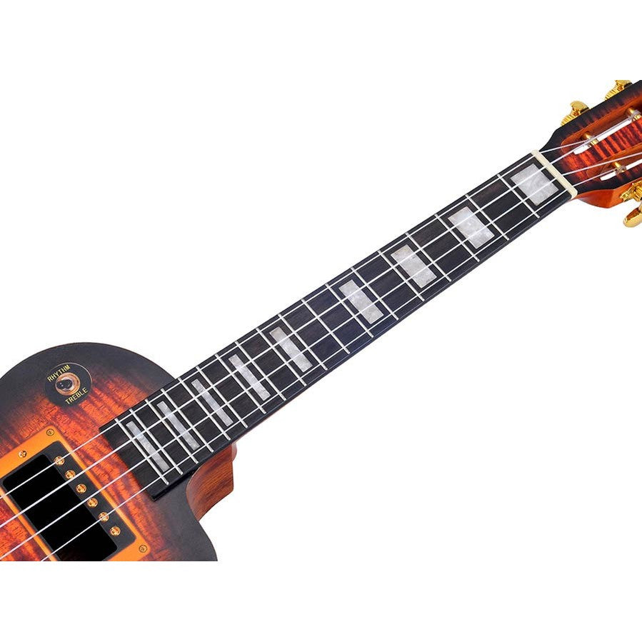 Mahalo MA3EG Artist Elite Series Tenor Ukulele Elektrische Gitaar Design