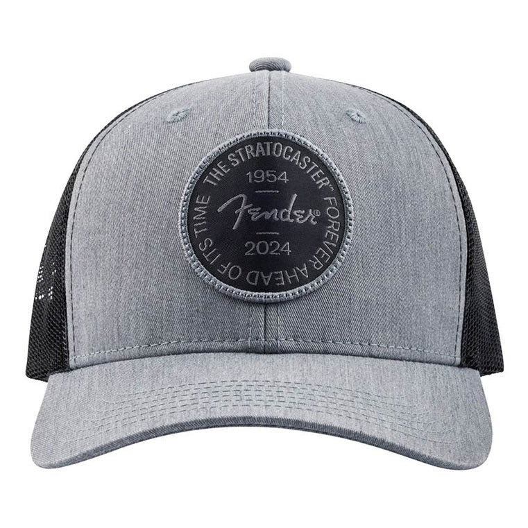 Fender 9122421501 Stratocaster 70th Anniversary Badge Pet – Grijs Heather, One Size