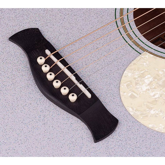 Richwood HSD-55-GS Heritage Series dreadnought akoestische westerngitaar zilver metallic