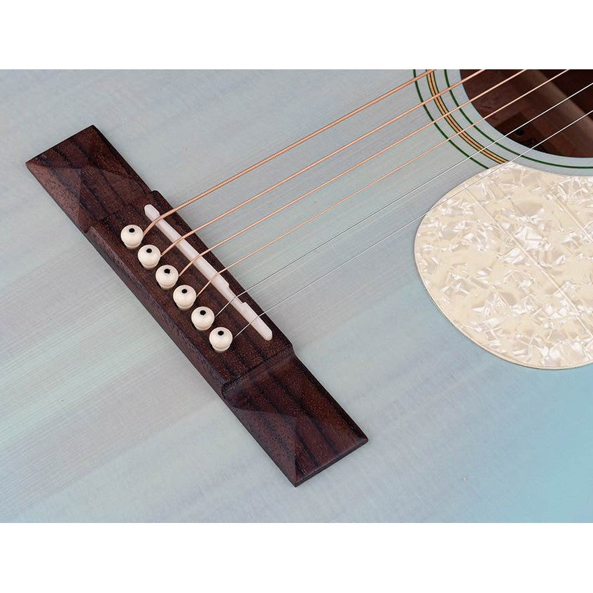 Richwood HSP-55-LB Heritage Series parlor akoestische westerngitaar licht blauw