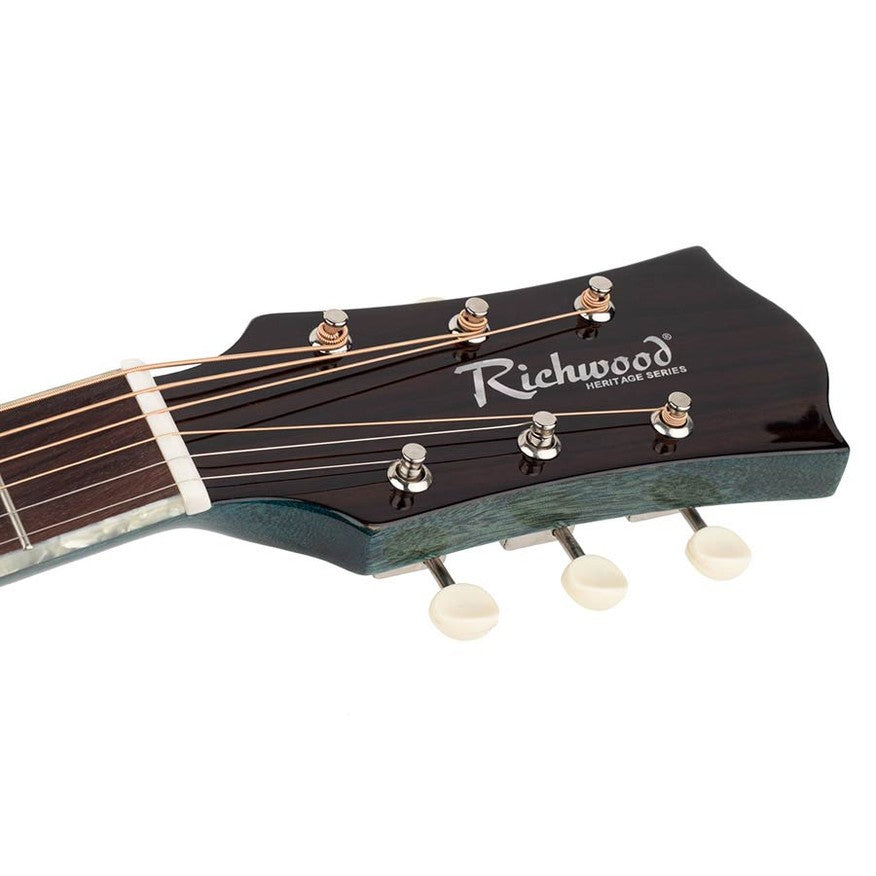 Richwood HSJ-55-LB Heritage Series jumbo akoestische westerngitaar licht blauw